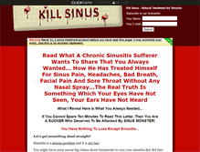 Tablet Screenshot of killsinus.com